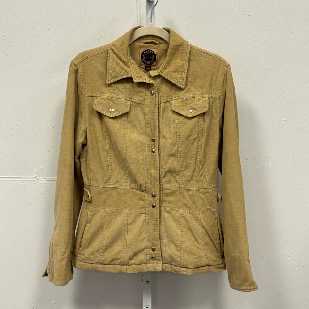 Giacca 5 Star Outerwear Corduroy Field Jacket Camel Tan Small Utility Snap